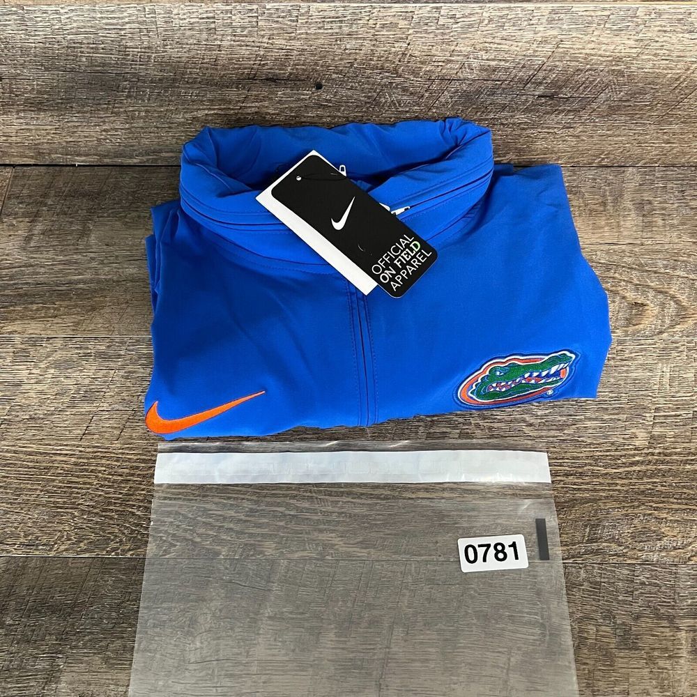 Men's Nike Royal Florida Gators 2023 Coach Half-Zip Hooded Jacket Size L NWT - Picture 16 of 16